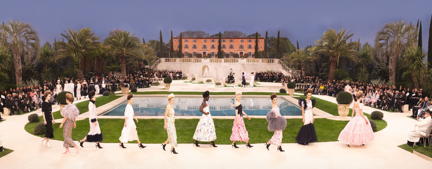 Artist Simon Procter's "Chanel Villa, Haute Couture Spring/Summer 2019, Le Grand Palais, Paris" C-print photograph